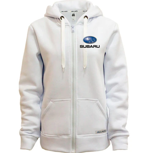 Женское зип худи с лого Subaru
