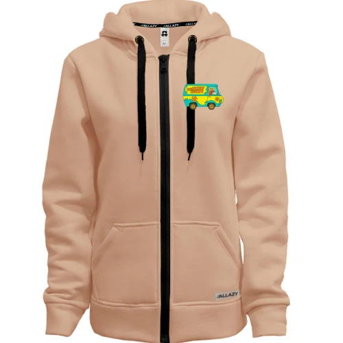 Женская толстовка на молнии The Mystery Machine