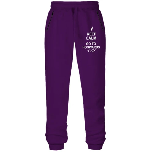 Женские штаны на флисе Keep calm and go Hogwards