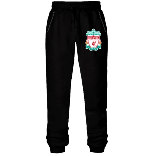 Жіночі штани на флісі з кольоровою емблемою Liverpool