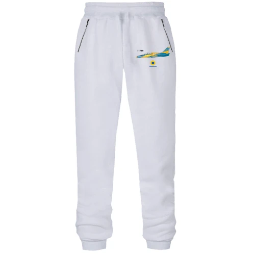 Женские штаны на флисе с самолётом "Ukrainian air force"