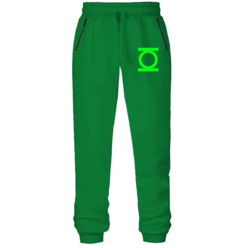 Жіночі штани на флісі, зелений, Green Lantern