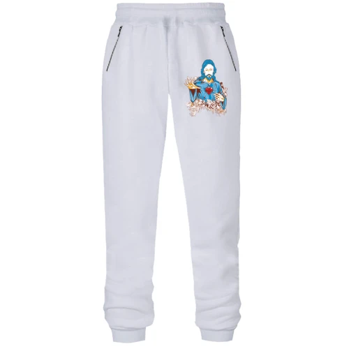 Женские штаны на флисе с Иисусом