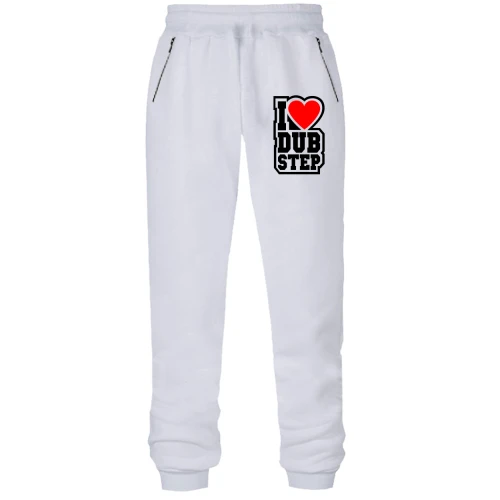 Женские трикотажные штаны I love dub step