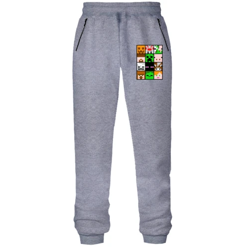 Женские трикотажные штаны Minecraft Creeper Patern
