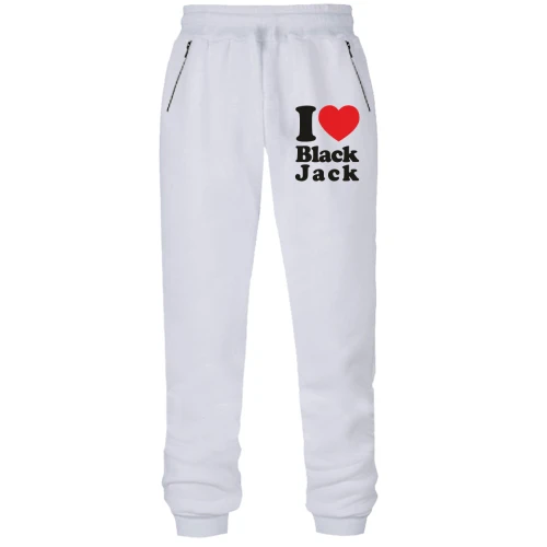 Женские трикотажные штаны I love Black Jack