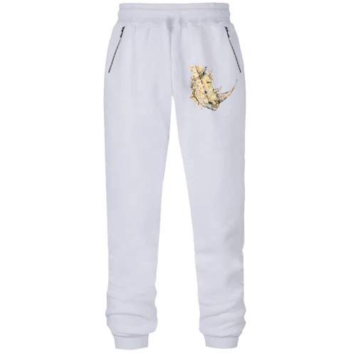 Женские трикотажные штаны со стилизованным носорогом